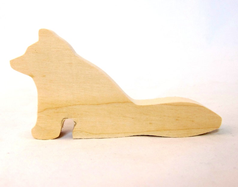 Three Wood cutouts, Unfinished Wooden animals, Smaller Size Animals image 9