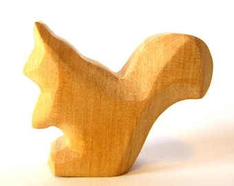 Squirrel, Wooden Animal, Waldorf Toy, Woodworking, Talisman, Toddler Toy