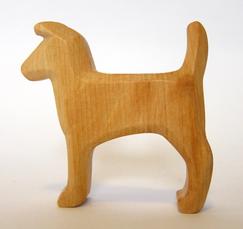 Terrier Hund geschnitzt aus Holz Foxterrier Hunderassen Etsy