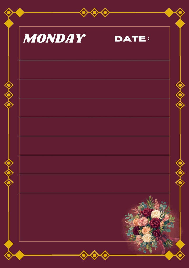 2026 Daily Planner Printable PDF | Editable Canva | Digital Product ...