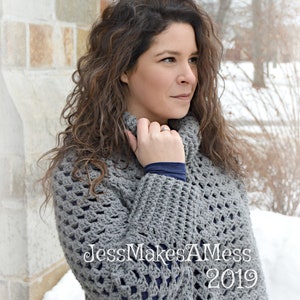 PATTERN Granny Stitch Cowl Poncho PDF Crochet pattern