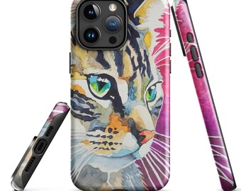 Tough Case for iPhone® printed with original art "Luna" by Jessica Gammon