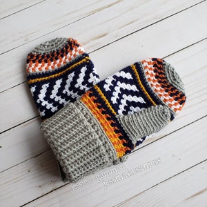 PATTERN ONLY*** Tapestry crochet color work crochet fair isle crochet mittens, fair isle crochet pattern