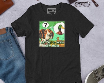 Hunting Dog T-Shirt, Old Dog New Tricks, Pointer Tee