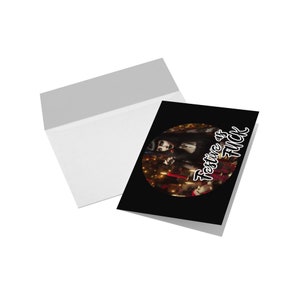 Festive AF Christmas Cards, blank interior, a JessMakesAMess Exclusive design, Goth Christmas Cards