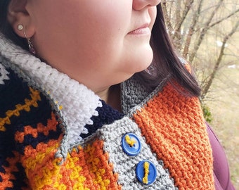PATTERN ONLY***  moss stitch convertible scarf crochet pattern, linen stitch cowl, crochet cowl, crochet scarf pattern