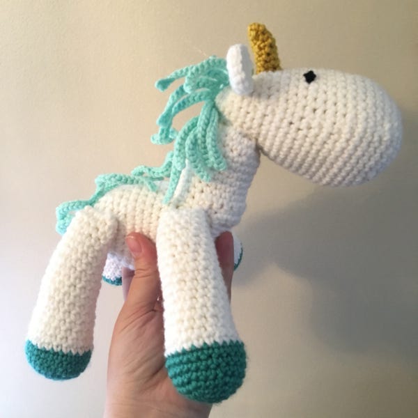 Unicorn stuffed animal, Crochet Unicorn Amigurumi, horse stuffed animal, mythical creature, fantasy, unicorn lovie, crochet animal, unicorns