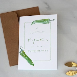 A Little Kick on Your Birthday card