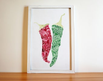 Affiche Le Chili, 11 x 17 pouces