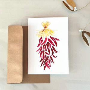 Chile ristra, blank card