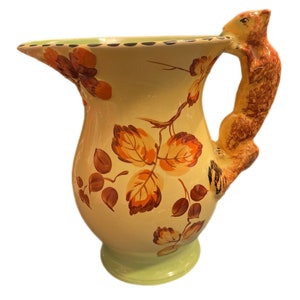 English Vintage, Burleigh Ware Pitcher/Jug 1930’s  Yellow Ware