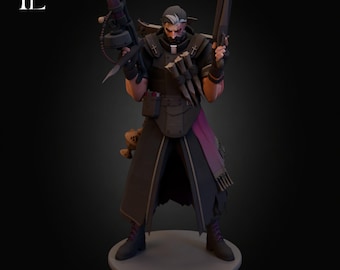 Venator Figure - Deadlock | 3D Resin Figure | Painted & Unpainted | Handmade Statue