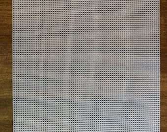7 Mesh Plastic Canvas Sheet, 10.5 x 13.5 Clear Plastic Canvas