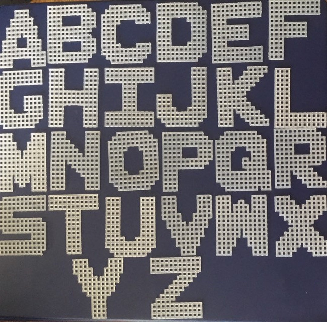 Plastic canvas alphabet letters deals