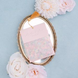 Wedding Confetti Pouches with Tassel Rainbow Colored - Biodegradable | Set of 10