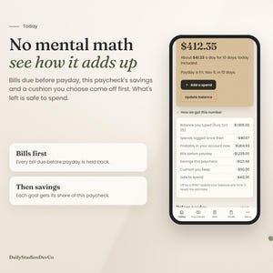 ADHD予算プランナーアプリ：給料と請求書を安全に管理できるアプリ 画像 3
