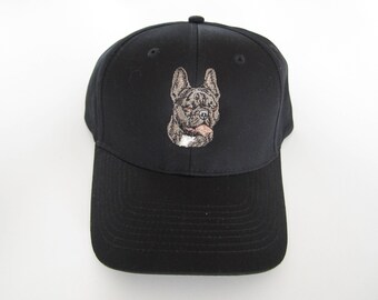 French Bulldog embroidered cap