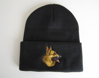 Schäferhund Mütze bestickt
