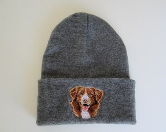 Nova Scotia Duck Tolling Retriever embroidered beanie