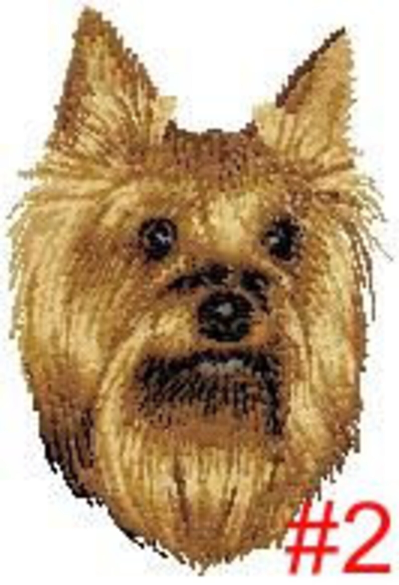 Yorkshire Terrier embroidered paw print hand towel Etsy