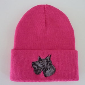 Scottish Terrier embroidered beanie
