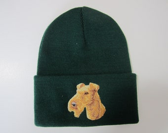 Irish Terrier embroidered beanie