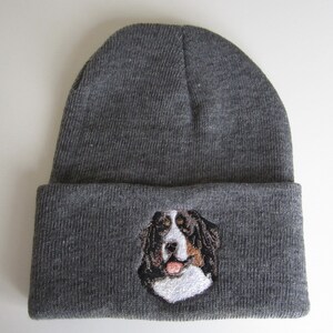 Bernese Mountain Dog embroidered beanie