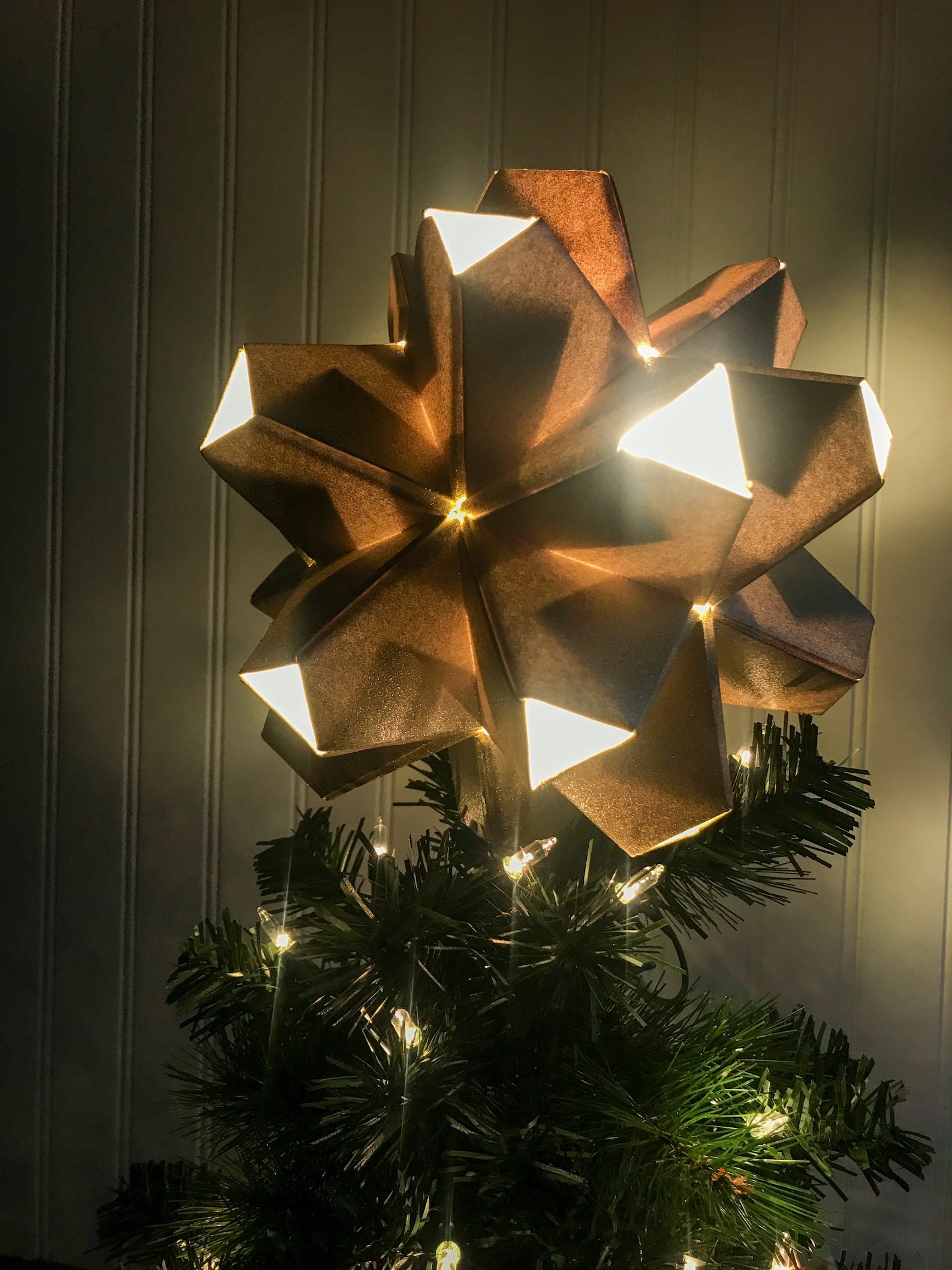 Origami Star Tree Topper Etsy