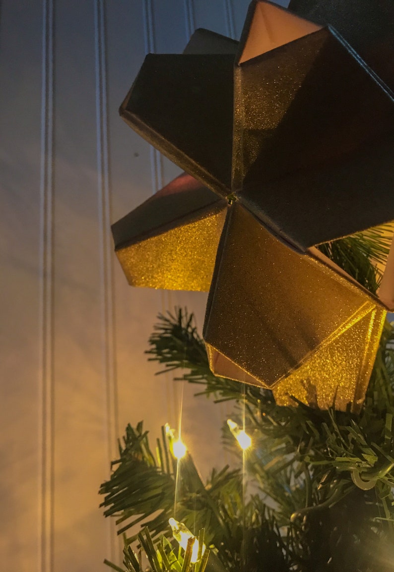 Origami Star Tree Topper Etsy