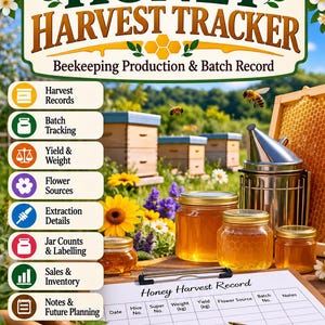 Honey Harvest Tracker | Beekeeping Production & Batch Record