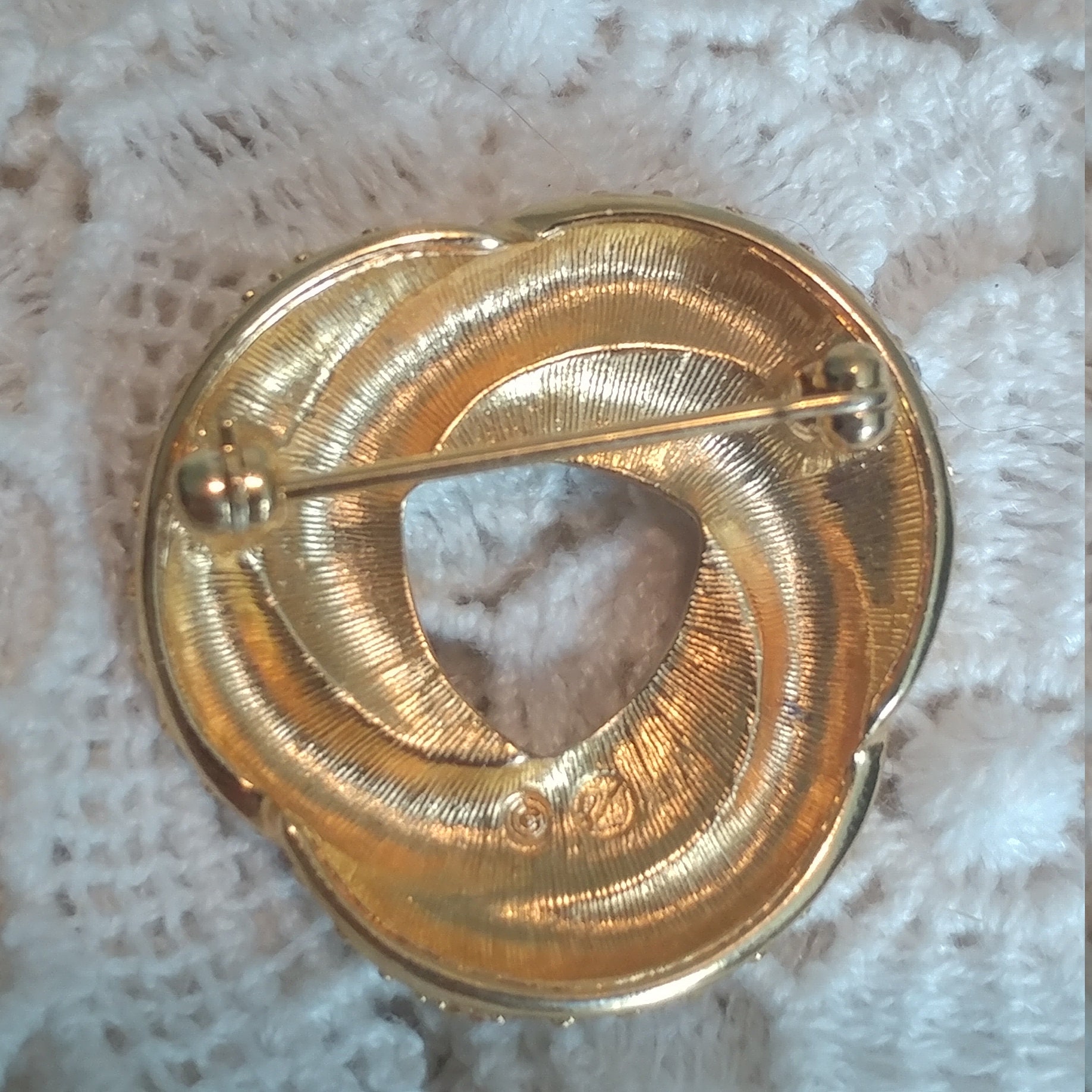 Vintage Swarovski Signed Crystal Brooch Swan Mark Infinity Etsy