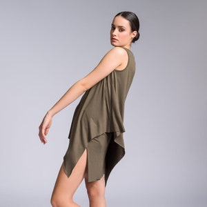 Loose Asymmetric Tank Top A92273