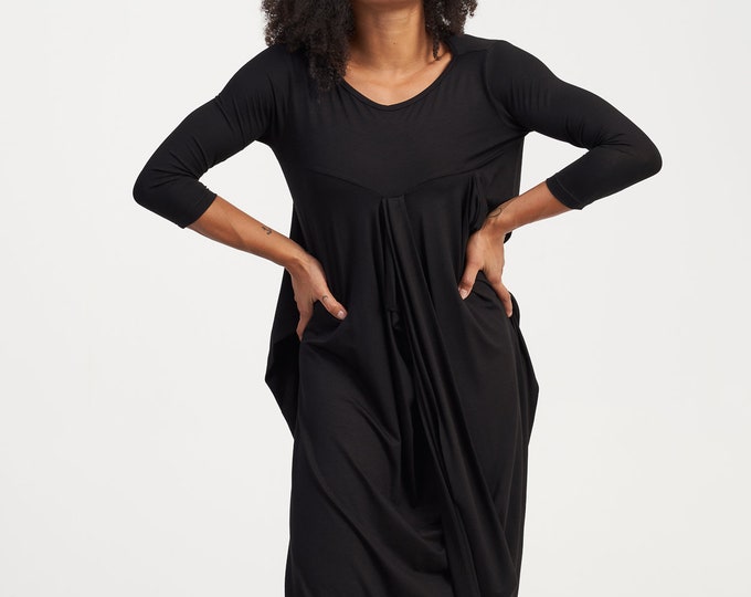 Long Asymmetric Dress with Side Slit