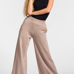 Pantalones anchos de algodón sueltos, hechos a mano por Aakasha A05905