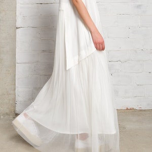 Maxi Tulle Dress , Summer Tulle Maxi Dress with pockets , Bohemian dress A90495
