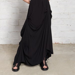 Long Draped Skirt A09656
