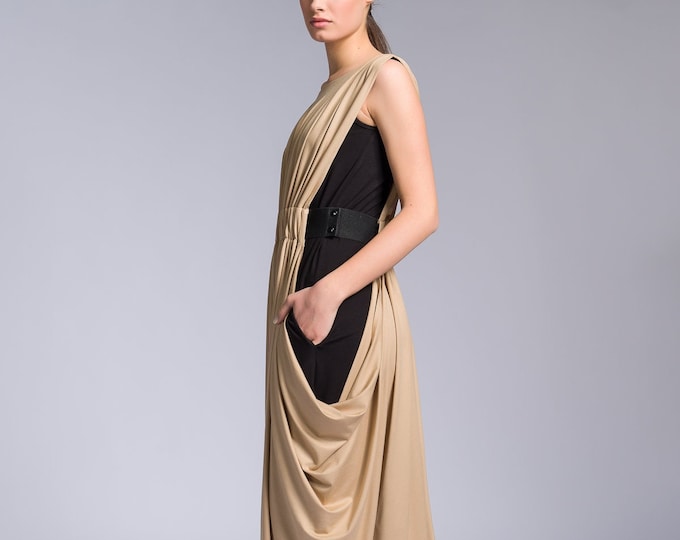 Plus Size Maxi Dress ,Asymmetrical Kaftan , Extravagant Dress, Party Dress , Daywear Kaftan by AAKASHA A03497
