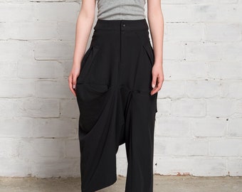Asymmetric Legs Pants by Aakasha A05133