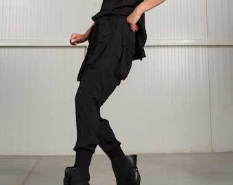 Satin Cargo Pants and Tank Top SET A09500