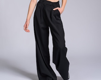 Cool Wool Tuck Pants A92200