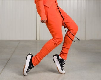Drop Crotch Pants with Slim fit Leg A05965