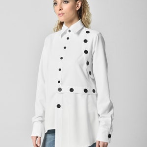 Avant Garde  Multi  Buttoned Long Sleeve Shirt A11893