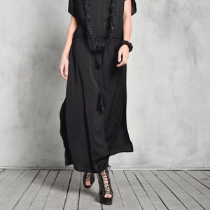 Plus Size Summer Maxi Dress, Elastic Waist Maxi Dress A90418
