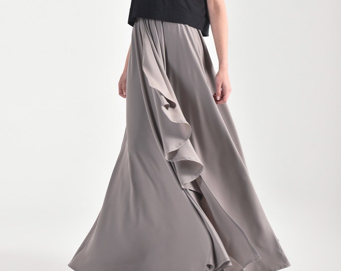 Maxi Extravagant Draped  Skirt A90480