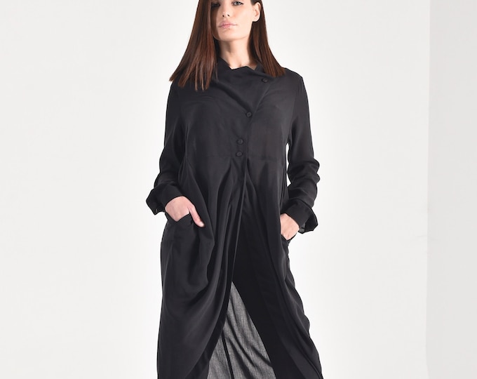 Elegant Draped front Shirt A11884