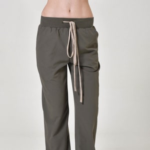 Straight Elastic Cuff Pants  A05798