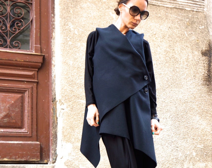 High Quality Kasha Fabric Sleeveless Coat / Extravagant Vest - Etsy