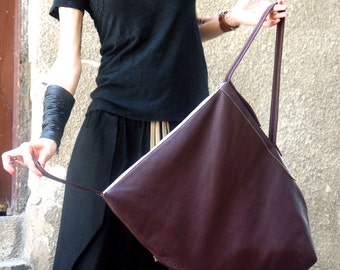 【MIMTHEWARDROBE】 Crack Leather Big Tote Bag / 追跡付 MIM the wardrobe] 韓国☆CRACK LEATHER BIG TOTE BAG (MIM the