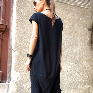 NEW Collection Black Tencil  Jumpsuit  / Extravagant Loose Jumpsuit  both long sleeves and sleeveless  by AAKASHA A19363