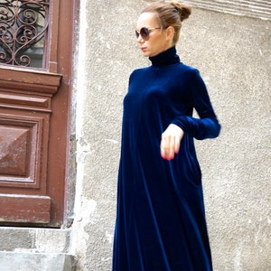 New Maxi Velvet Deep Burgundy Dress / Kaftan Dress / Side - Etsy